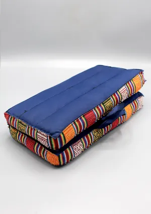 Blue Foldable Large Mediation and Yoga Cushion