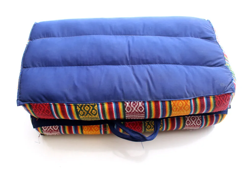 Blue Foldable Large Mediation and Yoga Cushion