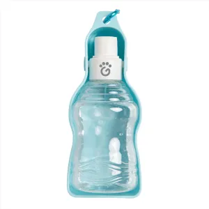 blue travel dog water bottle