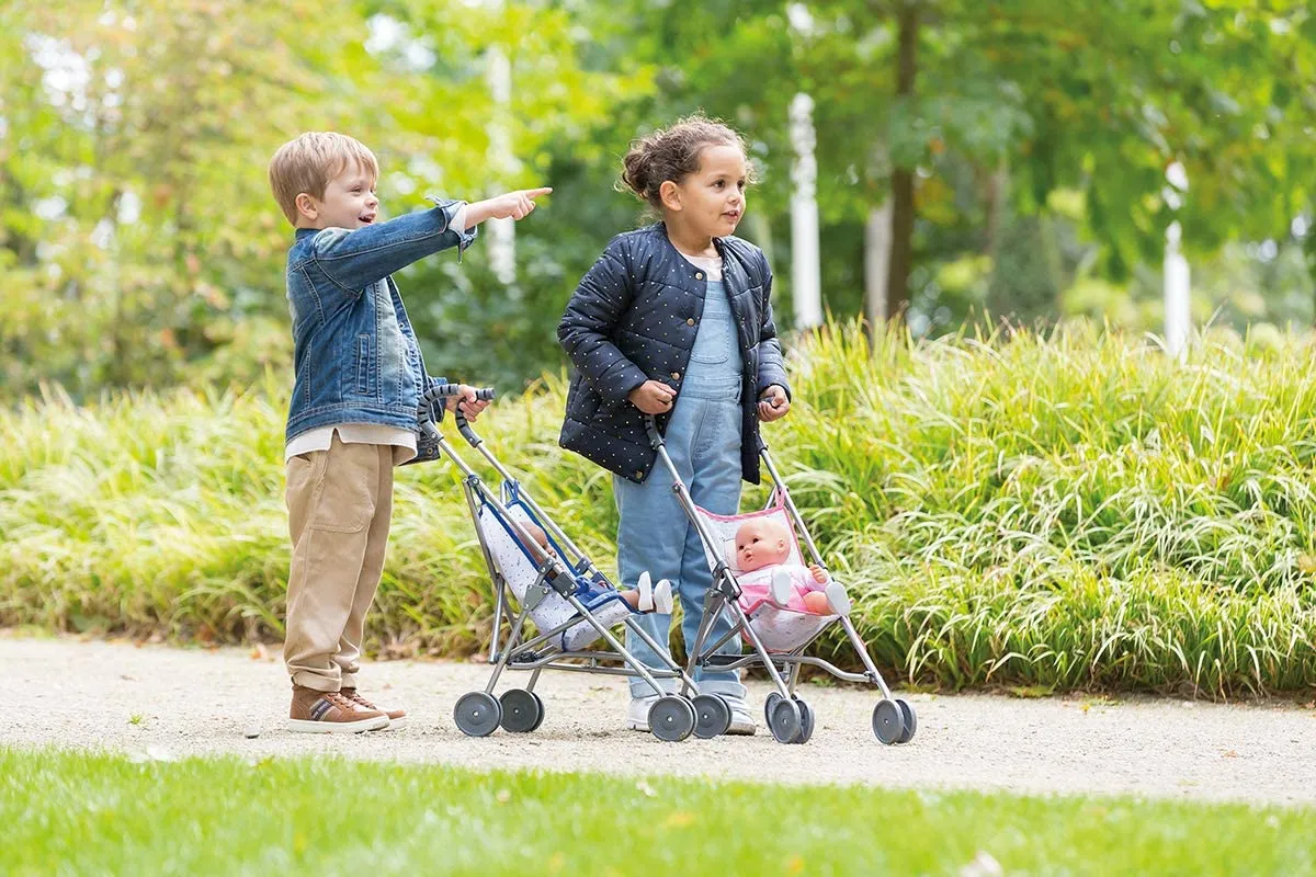 Blue Umbrella Stroller for Dolls