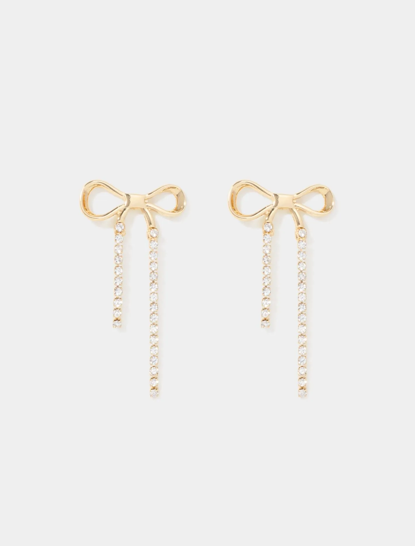 Bria Bow Stone Drop Earrings