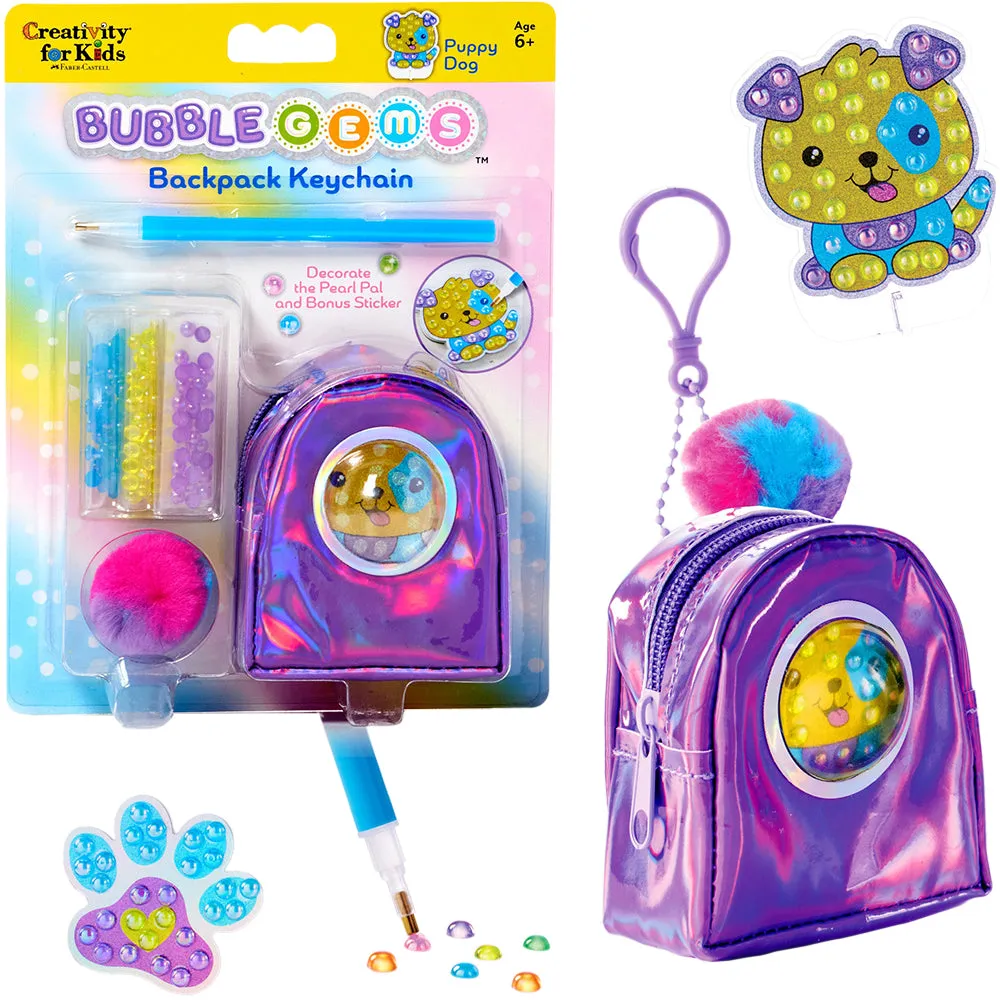 Bubble Gems™ Backpack Keychain Puppy Dog