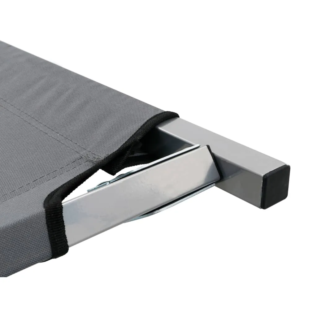 Camping Bed 190x74x47 cm XL Grey