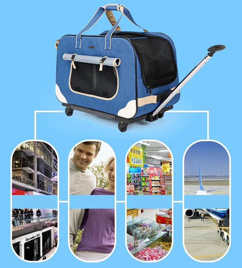 Can hold cats and dogs pet trolleys up to 17.5kg