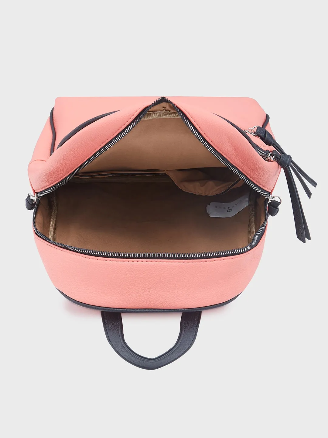 Caprese Mia Fashion Backpack Medium Coral