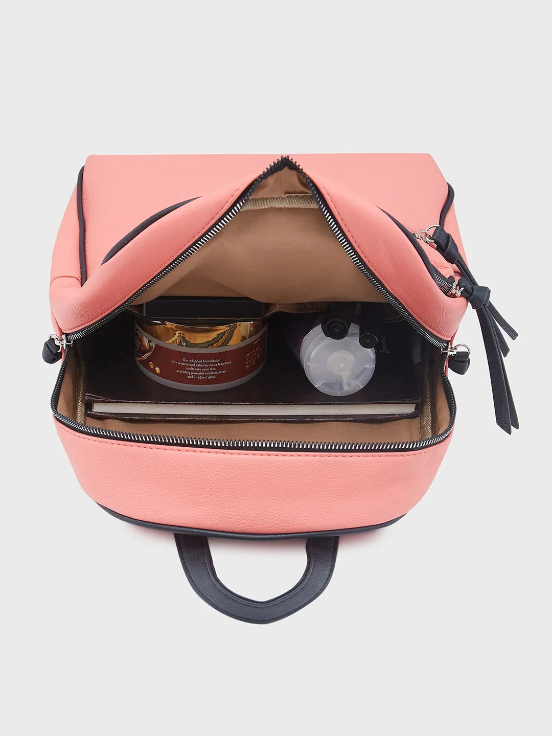 Caprese Mia Fashion Backpack Medium Coral