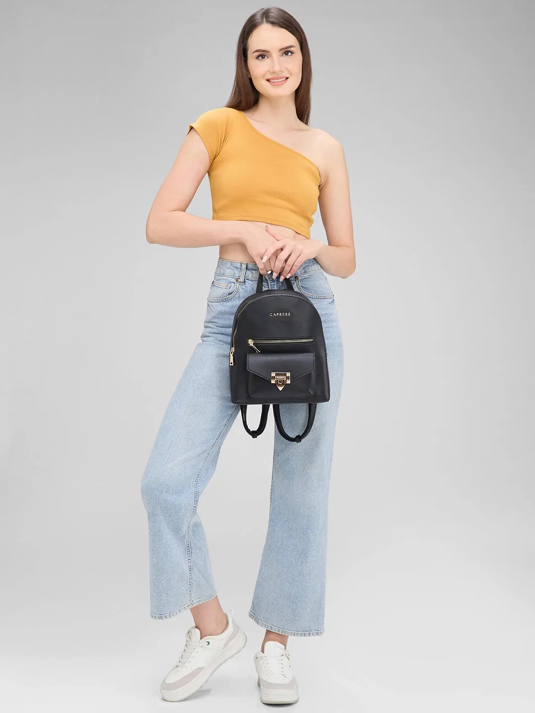 Caprese Rabina Fashion Backpack Medium Black