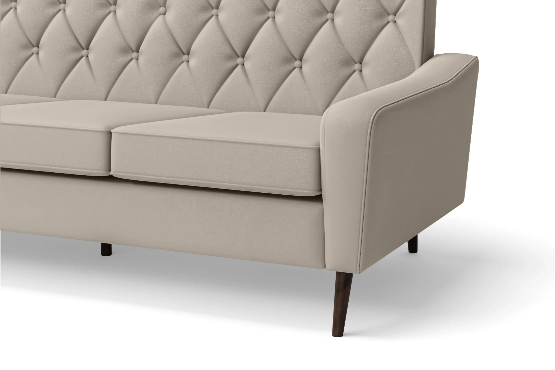 Carpi 4 Seater Sofa Sand Leather