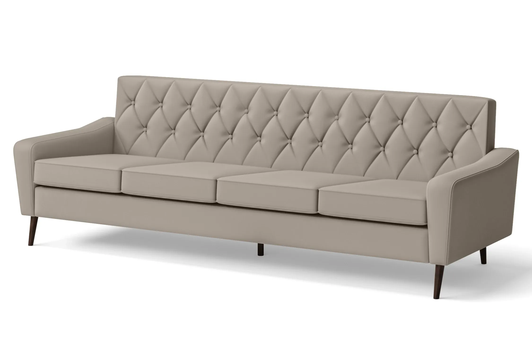 Carpi 4 Seater Sofa Sand Leather