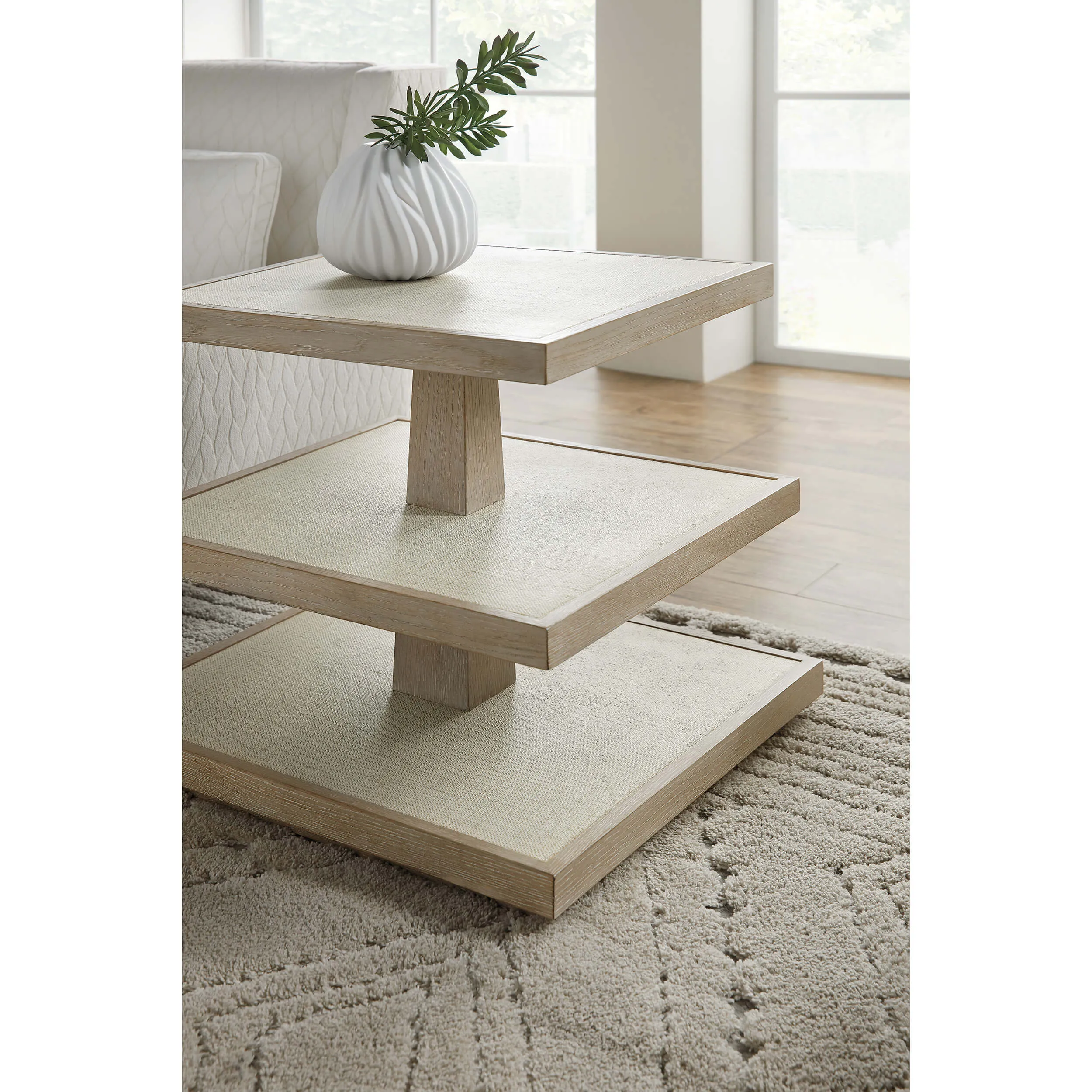 Cascade 3 Tiered Square End Table