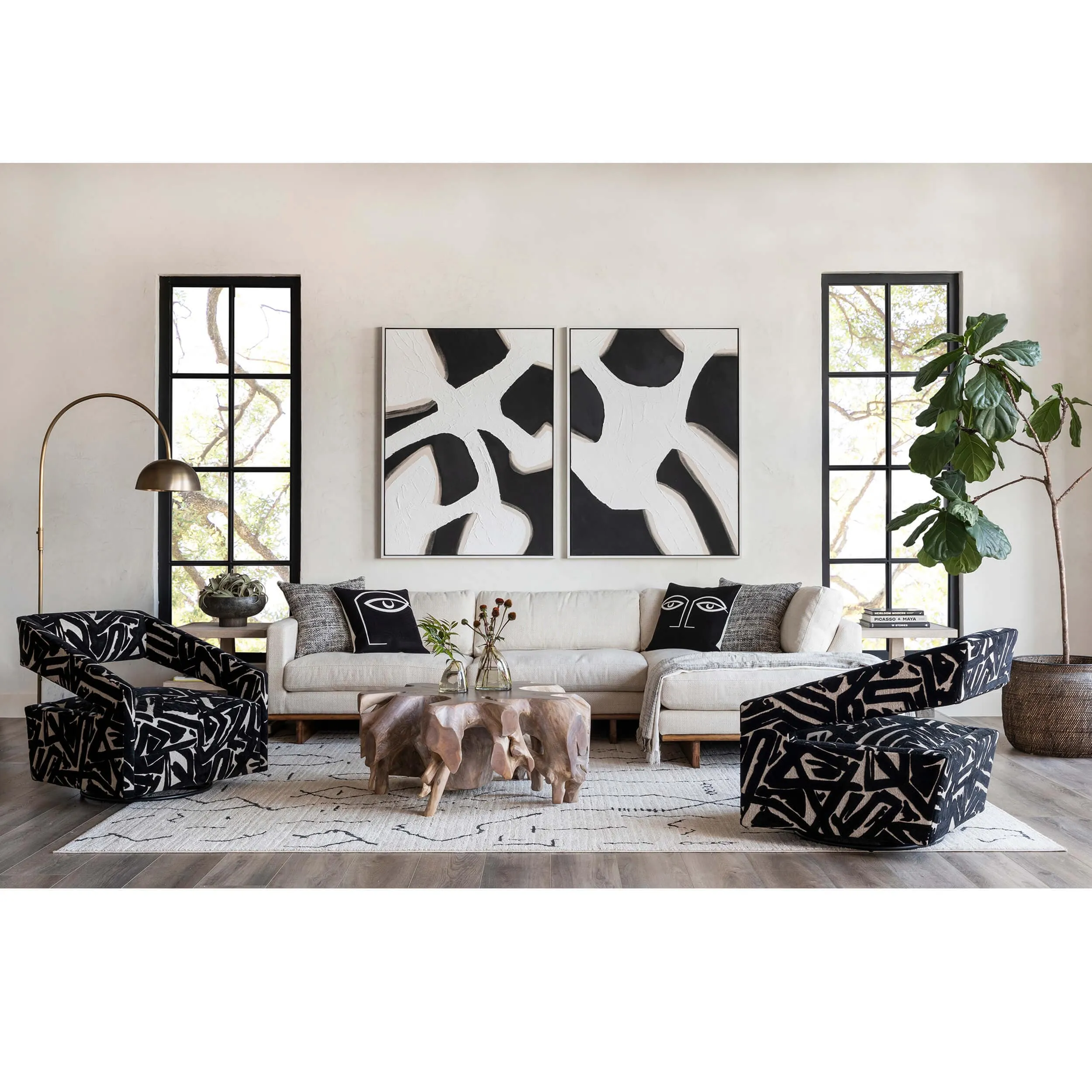 Cascade 3 Tiered Square End Table