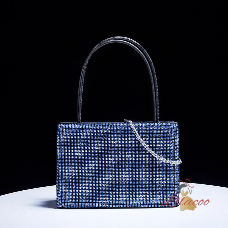 Chain One-shoulder Diamond Handbag