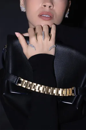 Chain Poucher Shoulder Bag - Black
