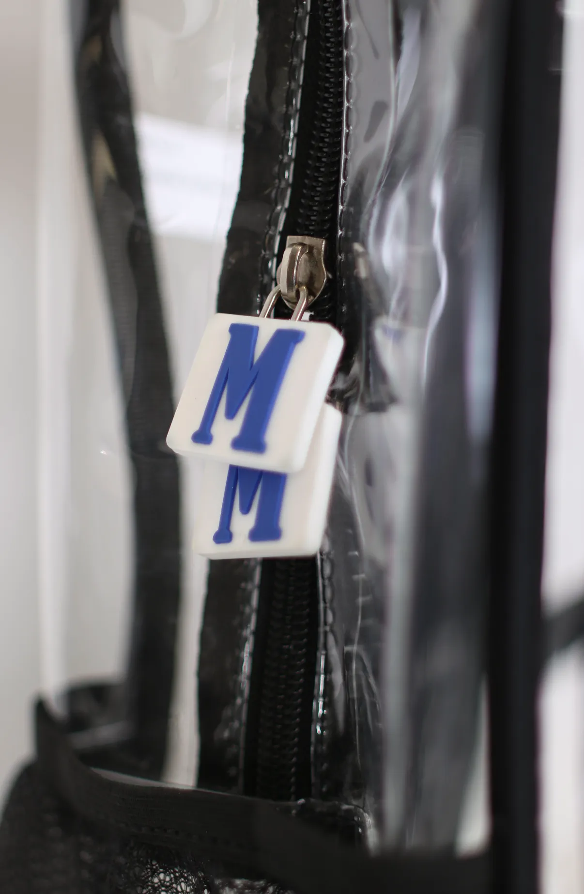 Clear Backpack, 2 Black 2 Blue