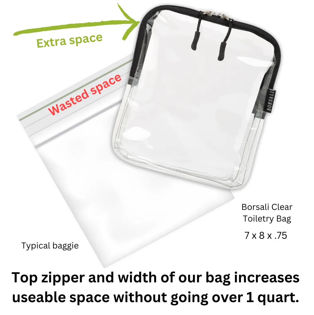 Clear Quart Size TSA Bag