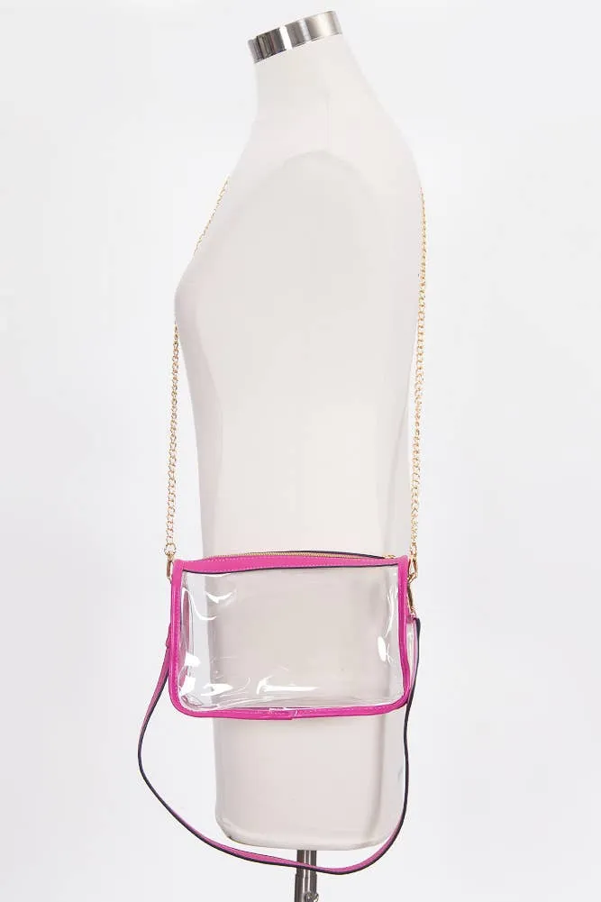 Clear Rectangle Stadium Concert Crossbody Bag