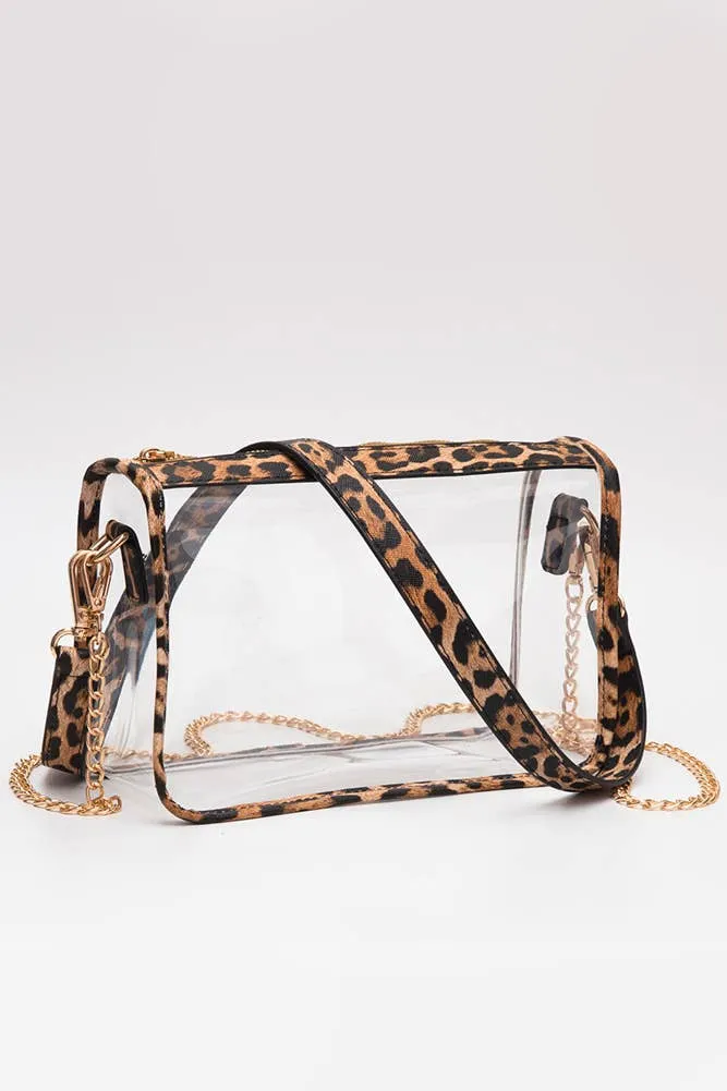 Clear Rectangle Stadium Concert Crossbody Bag