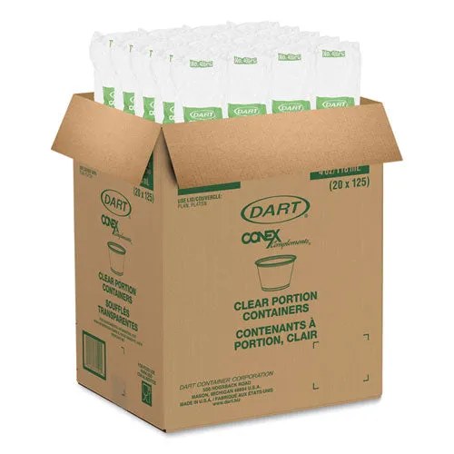 Conex Complements Portion/medicine Cups, 4 Oz, Clear, 125/bag, 20 Bags/carton