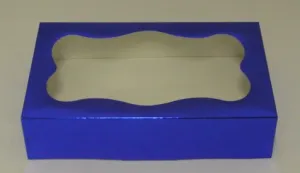 Cookie Box 1Lb Blue Foil