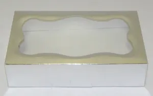 Cookie Box 1Lb Silver Foil