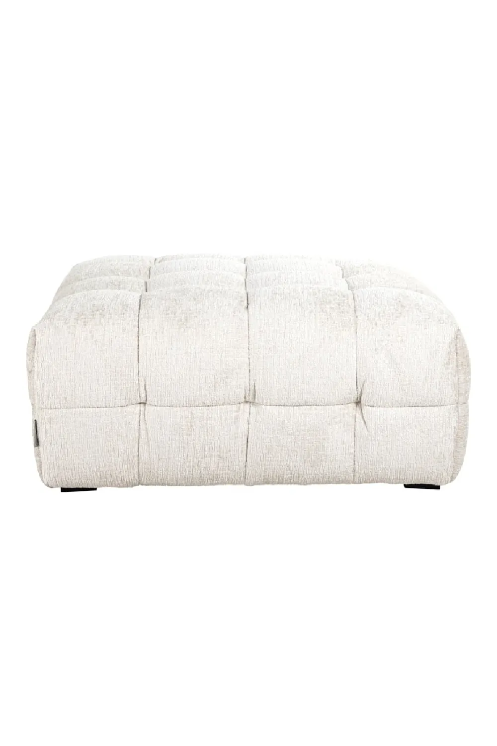 Cream Tufted Pouf | OROA Merrol