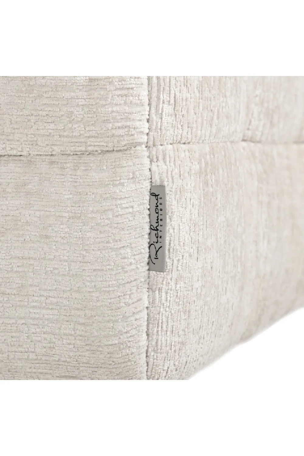 Cream Tufted Pouf | OROA Merrol