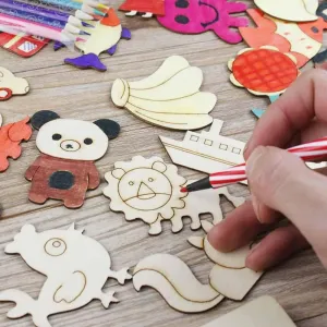 Creative Montessori Wooden Stencil Set - 20pcs Drawing Toys for Kids
