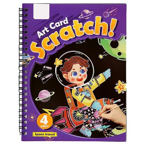 Creative Rainbow Scratch Art Kit for Kids - Fun Doodle & Drawing Set