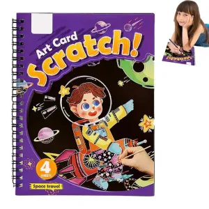 Creative Rainbow Scratch Art Kit for Kids - Fun Doodle & Drawing Set