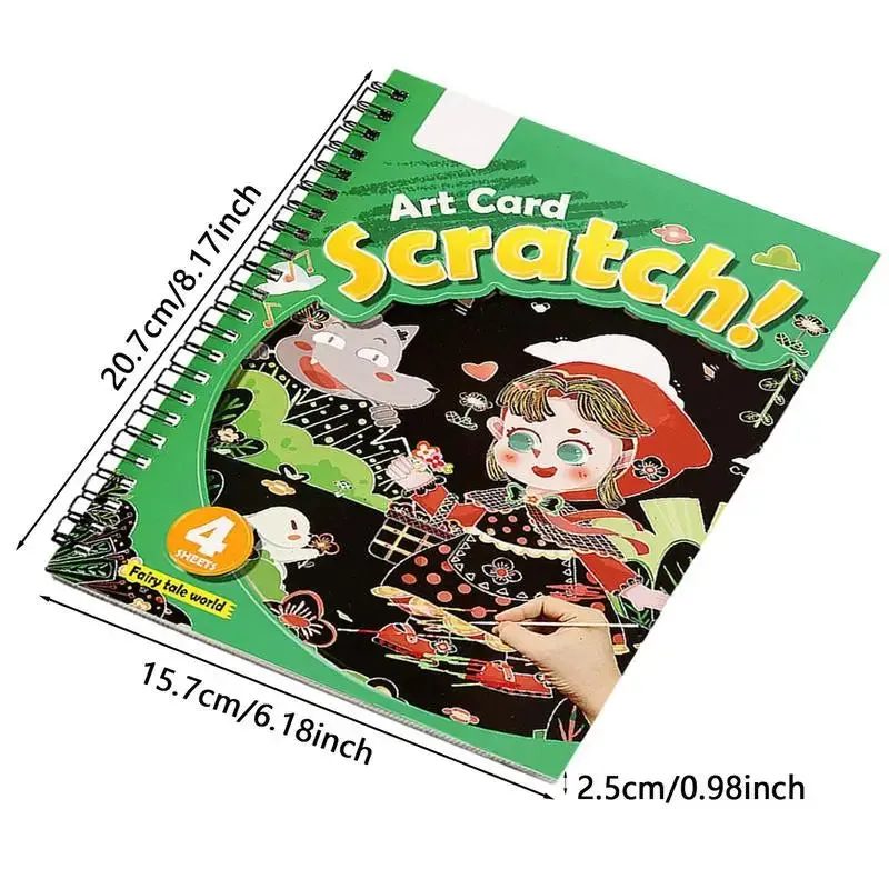 Creative Rainbow Scratch Art Kit for Kids - Fun Doodle & Drawing Set