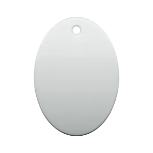 Customizable Ceramic Ornament - Oval Shape for Personalized Decor