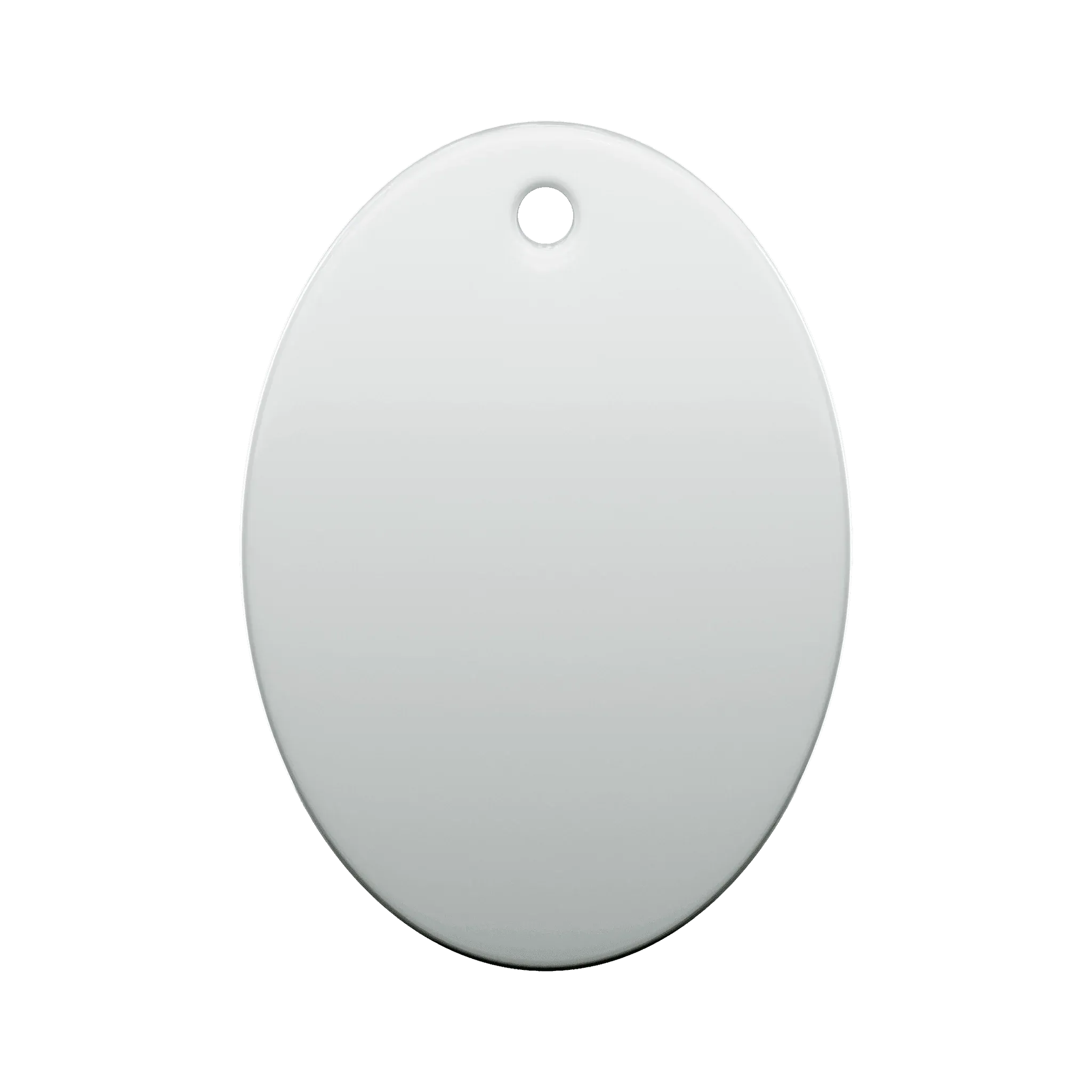 Customizable Ceramic Ornament - Oval Shape for Personalized Decor