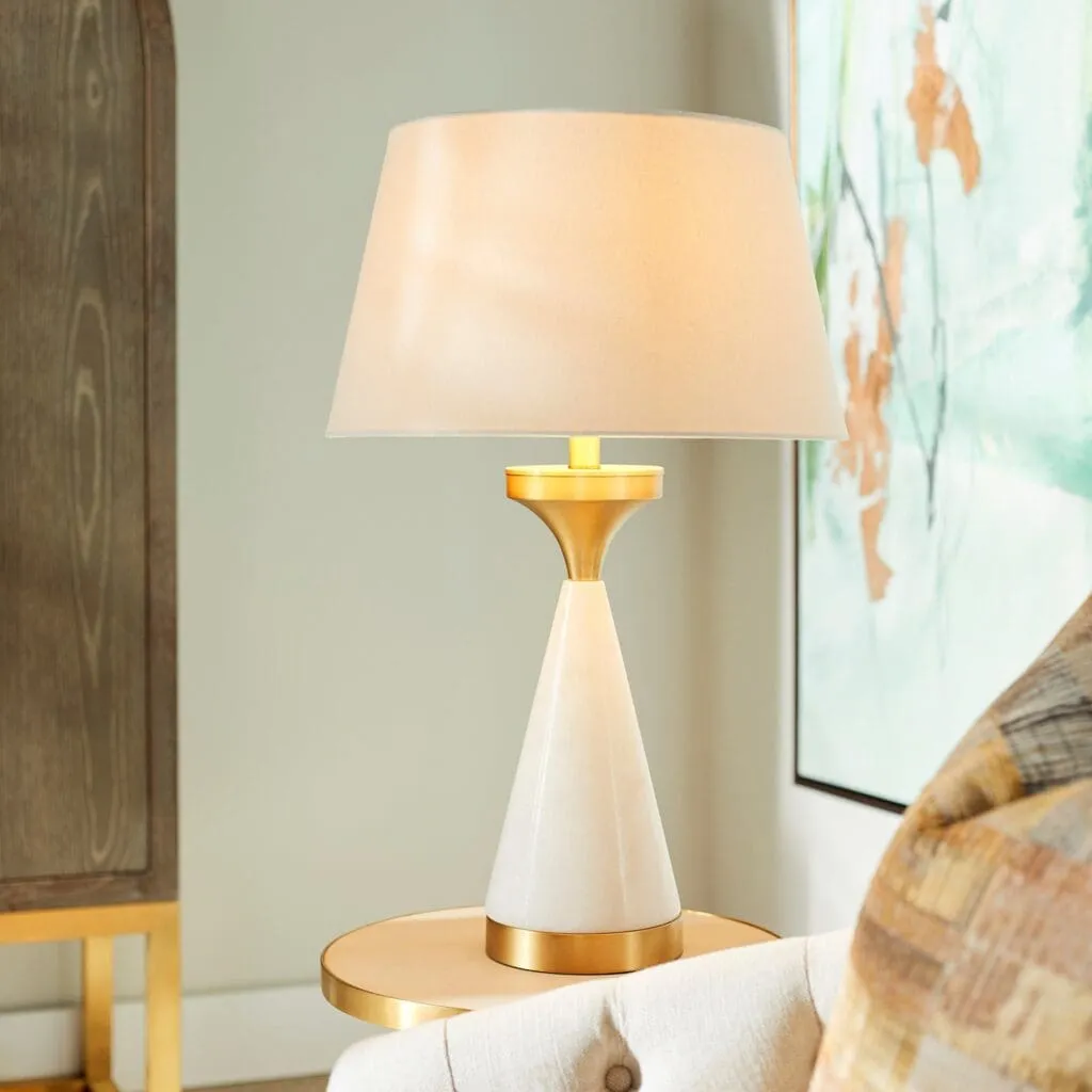 Cyan Design 11220 Solid Snow Table Lamp Designed for Cyan by J. Kent Martin - White