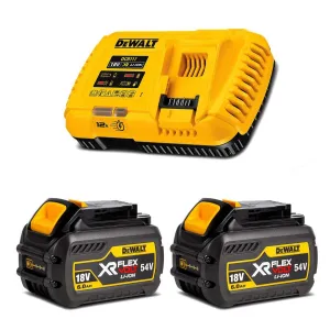 Dewalt 54V Flexvolt Starter Kit (upgraded Aussie Gardener kit includes Fast Charger) DCB117-XE 2xDCB546-XE
