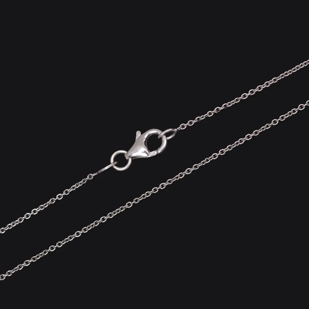DIAMOND CHANDELIER NECKLACE 14k WHITE GOLD DROP DANGLE NATURAL TEARDROP SHAPE
