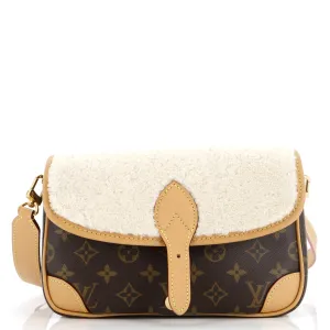 Diane NM Handbag Monogram Canvas with Shearling