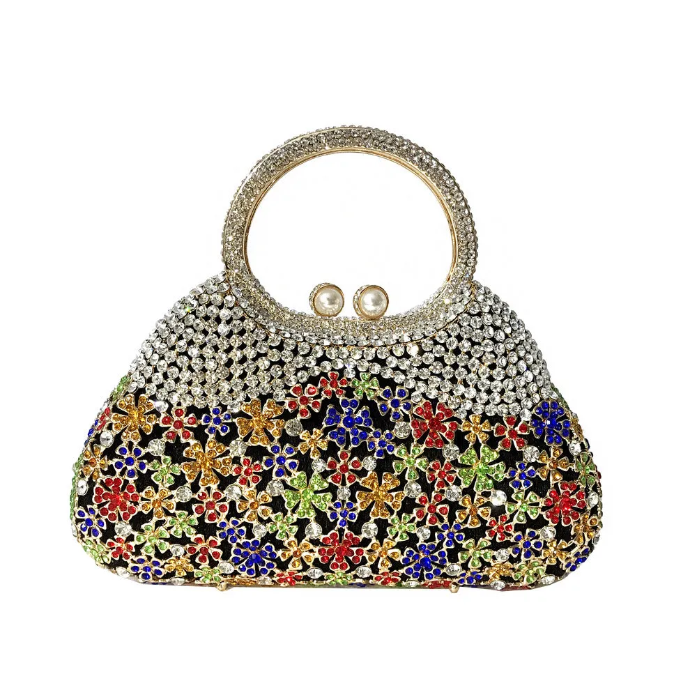 Dinner Rhinestone Package Hollow Metal Diamonds