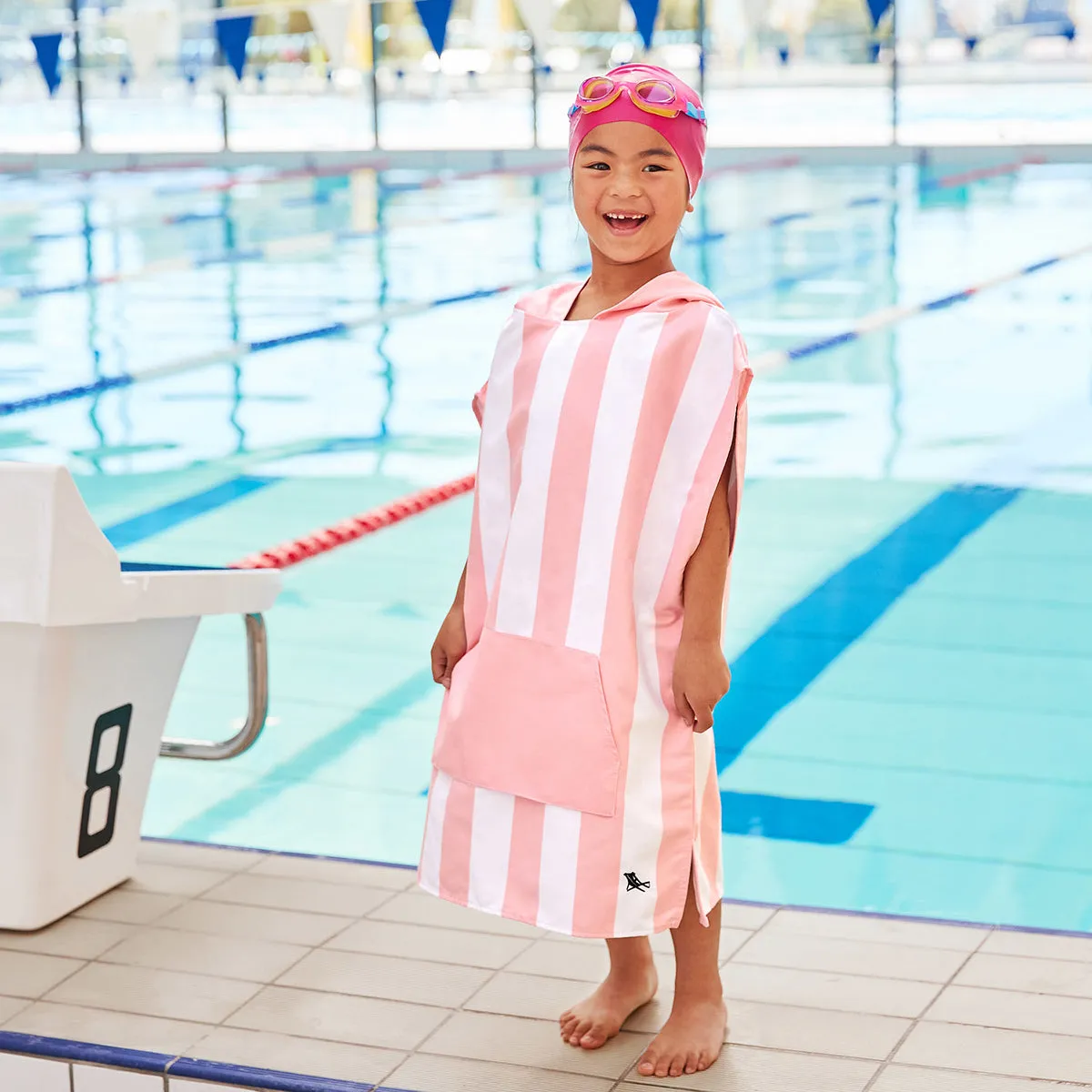 Dock & Bay Poncho Kids - Malibu Pink