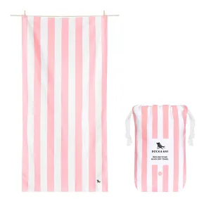 Dock & Bay Quick Dry Towels - Cabana - Malibu Pink