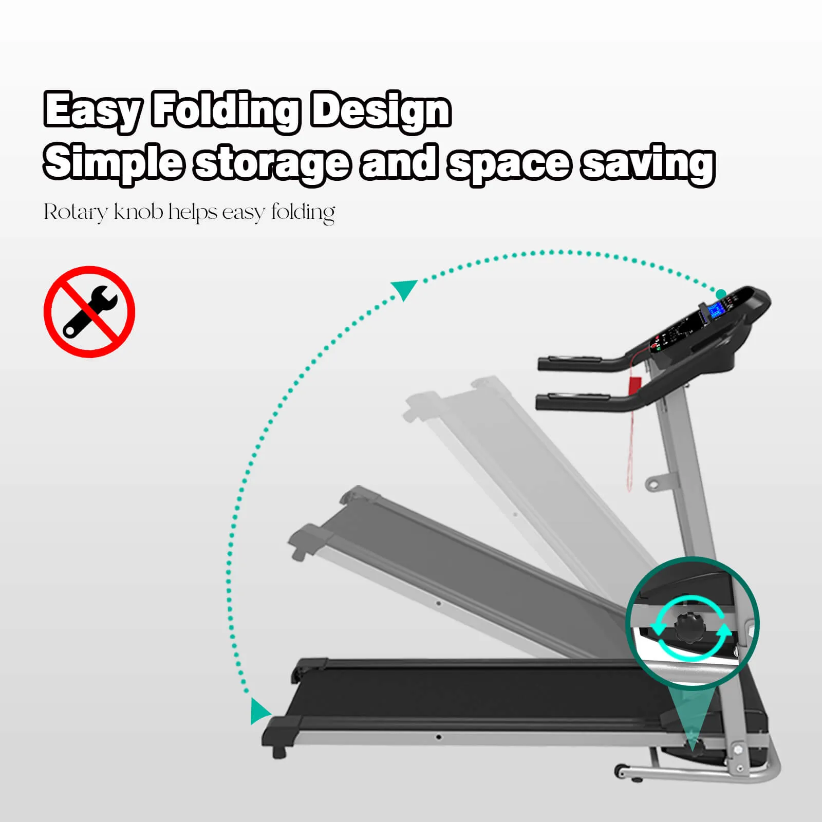 Electric Motorized Running Machine Folding Treadmill Fitness Workout Jogging Walking Easily Install