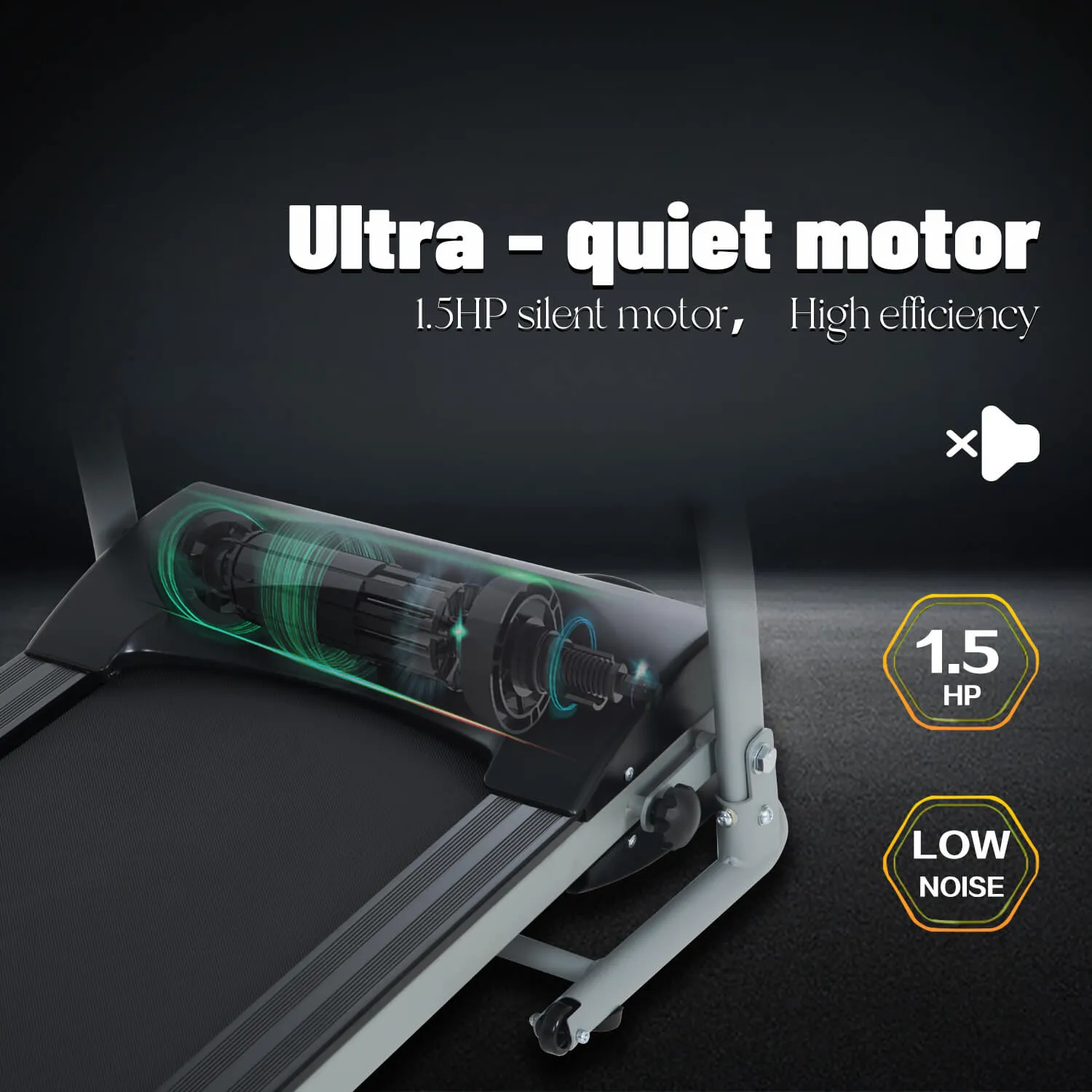 Electric Motorized Running Machine Folding Treadmill Fitness Workout Jogging Walking Easily Install