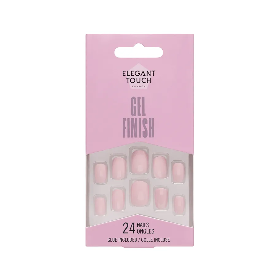 Elegant Touch Gel Finish Perfect Pink (24 Pack)