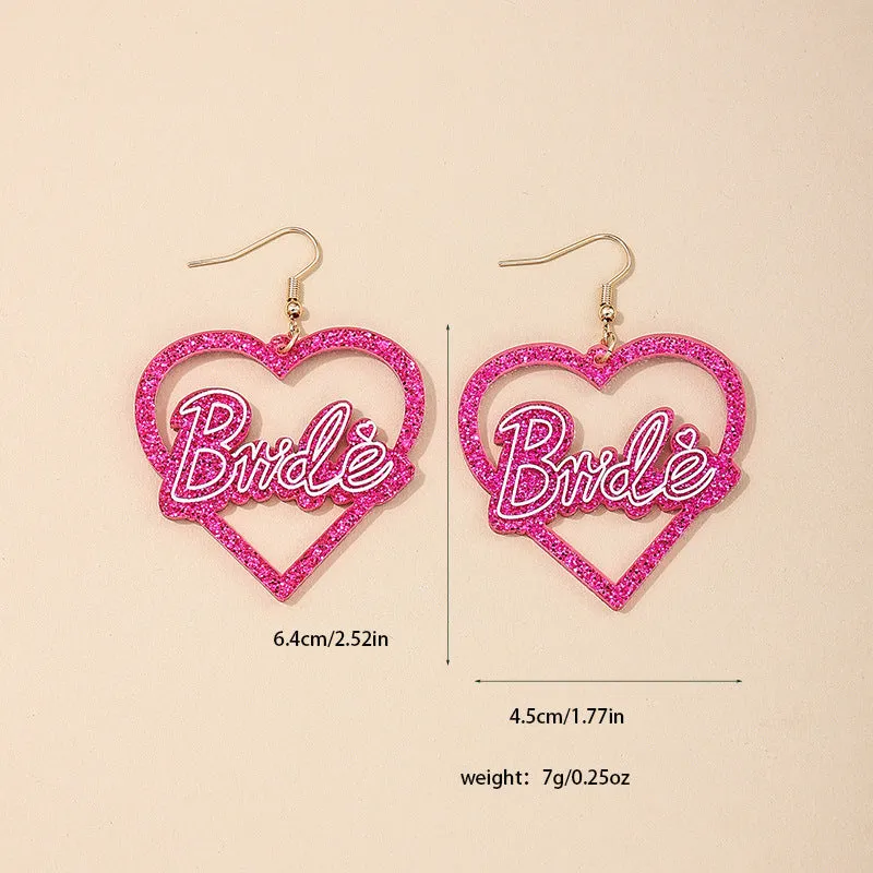 Elegant Vienna Verve Heart-shaped Earrings with Metal Needles