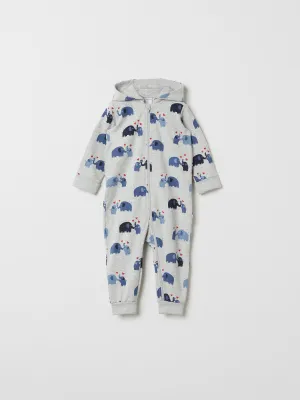 Elephants & Hearts Baby All-in-one