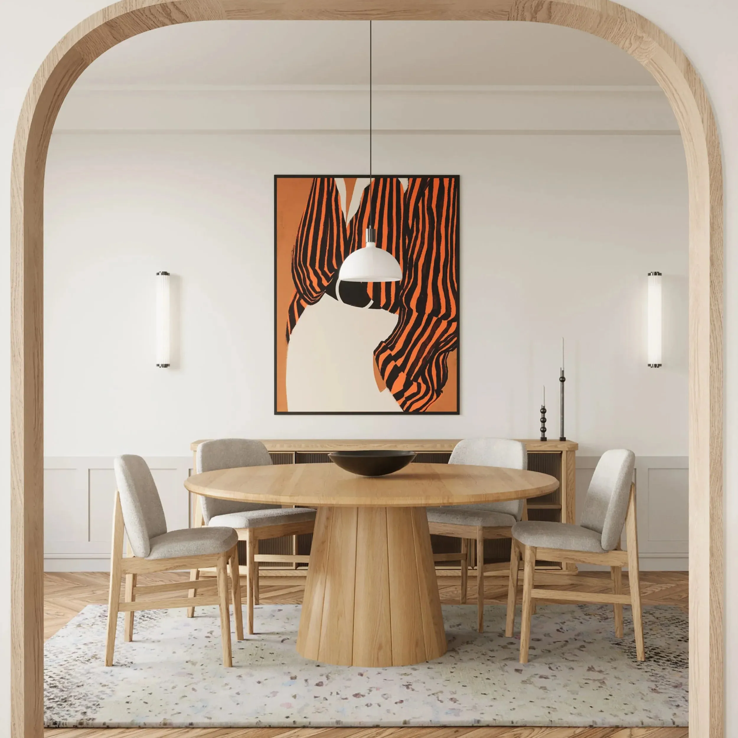 Elliot Round Dining Table 160cm - Oak