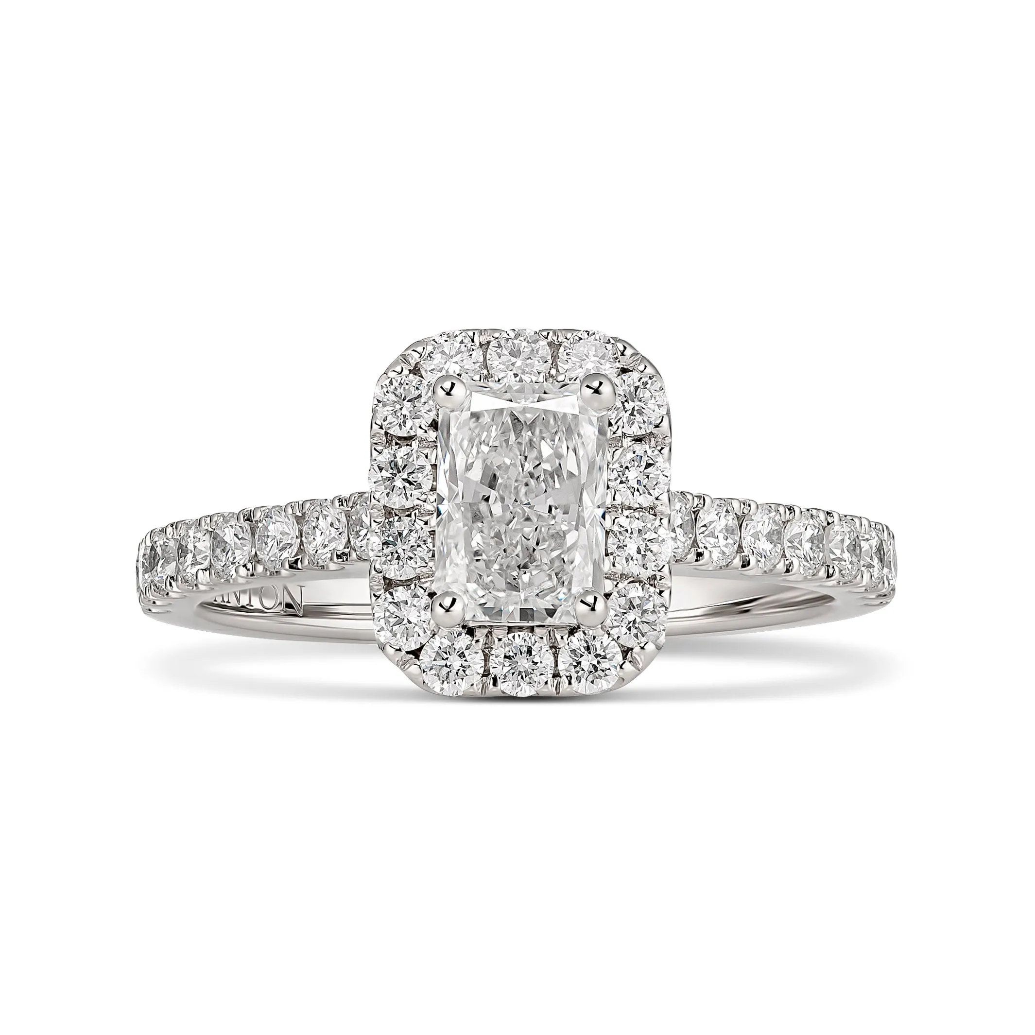 Endless Minelli May Radiant Cut Diamond Engagement Ring | 18K White Gold