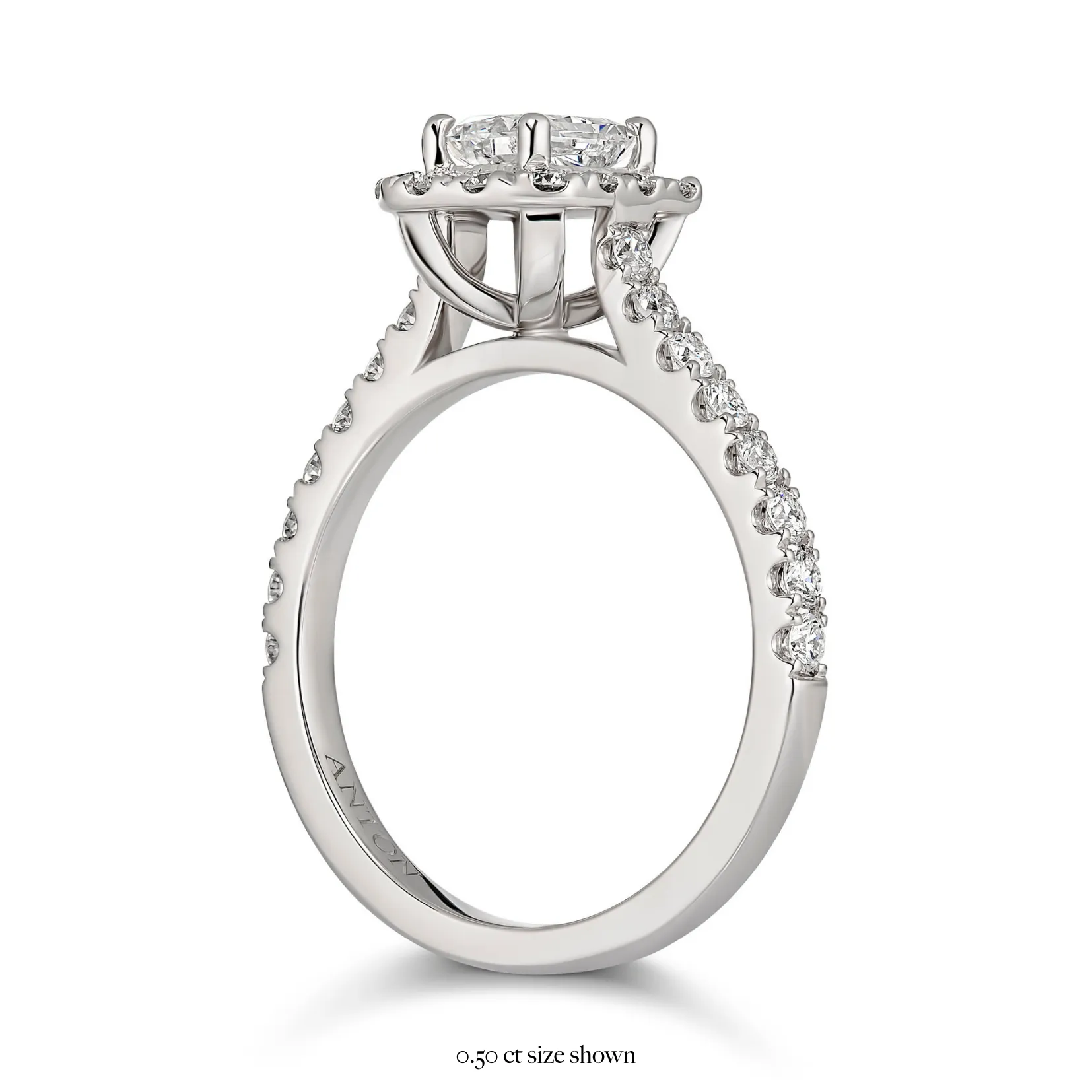 Endless Minelli May Radiant Cut Diamond Engagement Ring | 18K White Gold