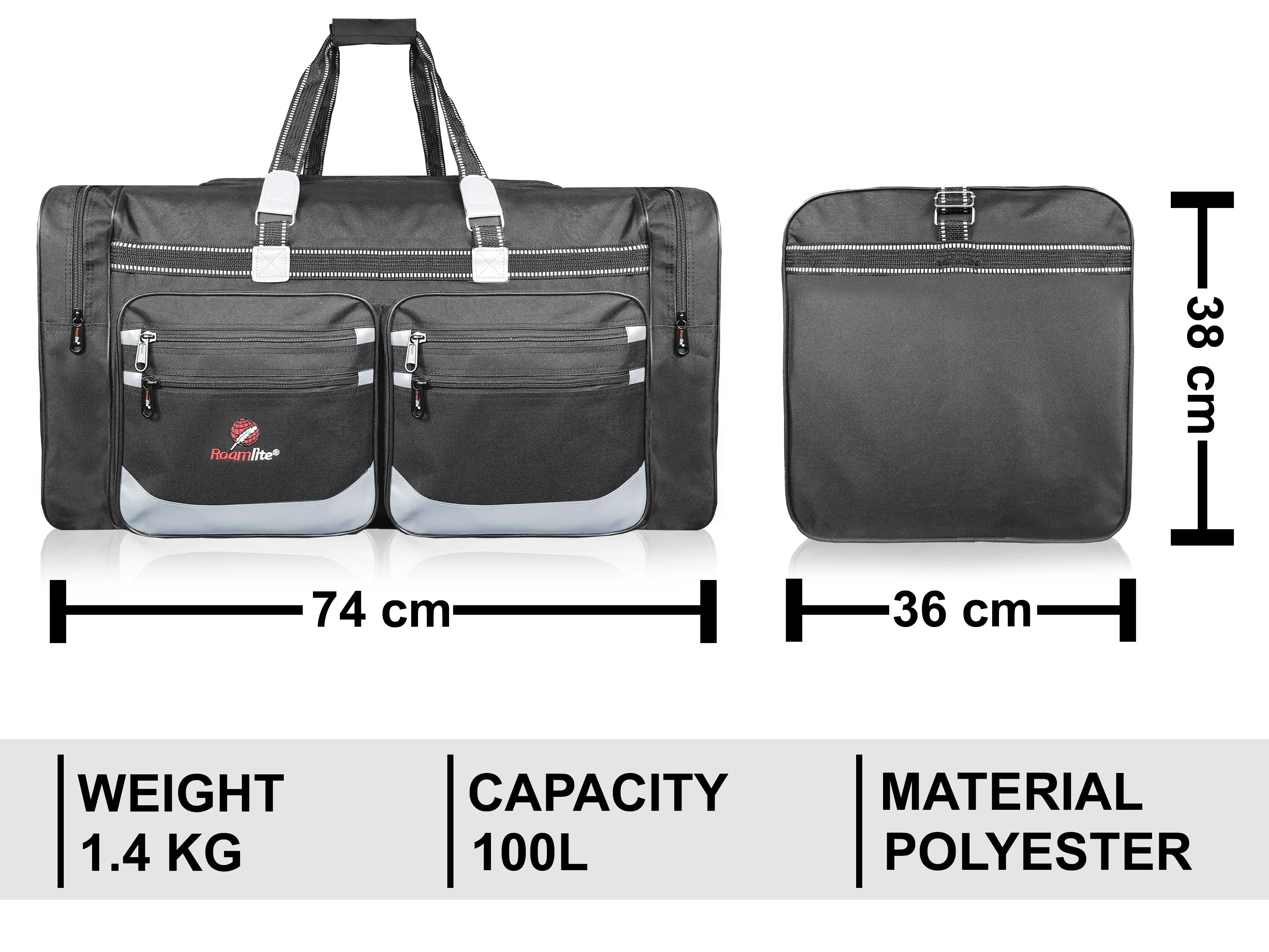 Extra Large Holdall, Travel Cargo Duffle or XL Laundry Bag - 29in RL04