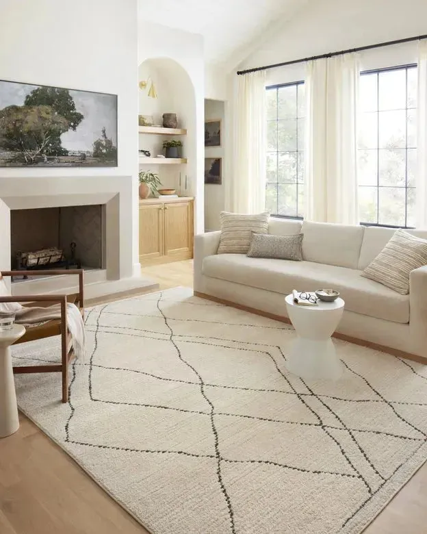 Fabian FAB-02 Ivory/Charcoal Rug