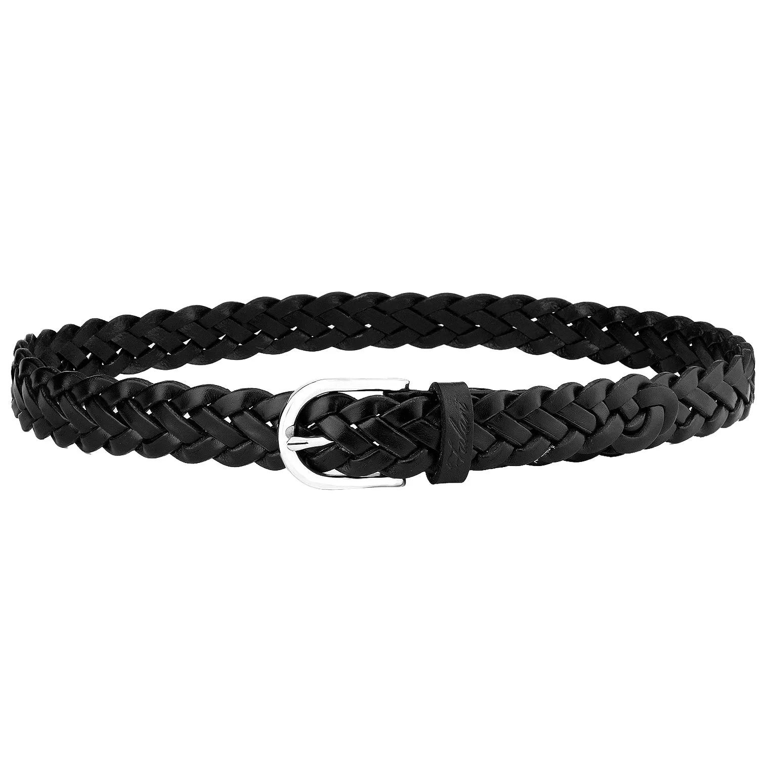 Falari Women's Leather Braided Belt 6007